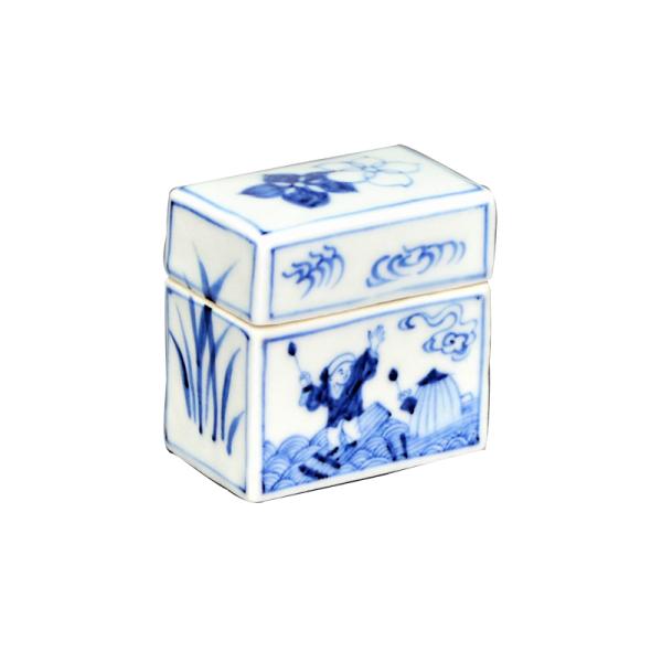 香合 染付 屏風箱 景徳鎮 （桐箱） : お茶道具東玉堂 ヤフー店 - 通販