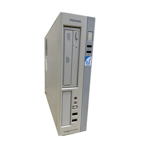 格安セール！中古パソコン デスクトップ Windows 7 Pro 64Bit TOSHIBA EQUIUM 3530 Celeron E3400 2.6GHz/メモリ2GB/HDD160GB/DVD-ROM中古パソコン デスクトップパソコ...
