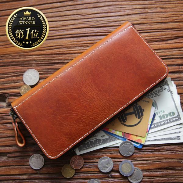 【上質な本革財布】本革ならではの上質な質感は、どんな場面にもお使い頂けます。一流の革職人が手作り、緻密に仕立てられた本革長財布です。高品質な本革は耐久性に優れ、手触り・肌馴染みが抜群な素材です。【仕様】 材質 ： 牛本革サイズ： 縦20cm...