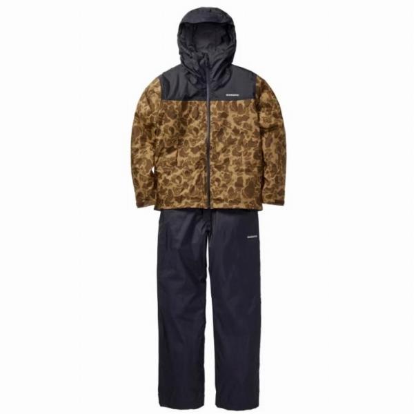 ベーシックインサレーションレインスーツ01ブラウンダックカモXL RB