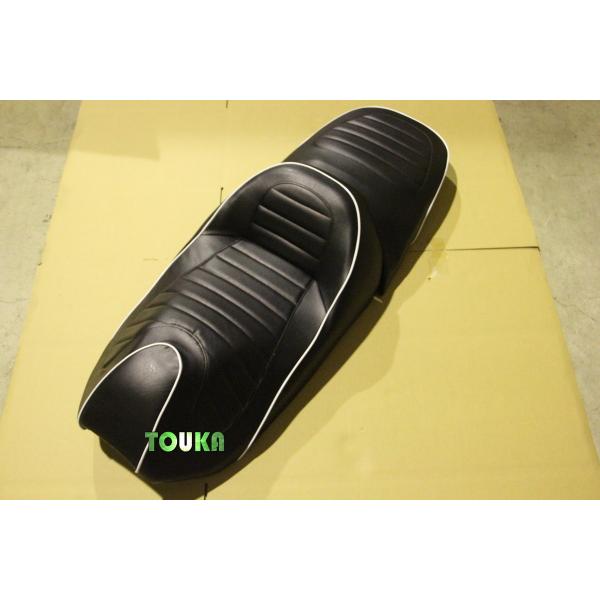 マジェスティー 250C SG03J C 純正風シート つや消し黒 白 パイピング