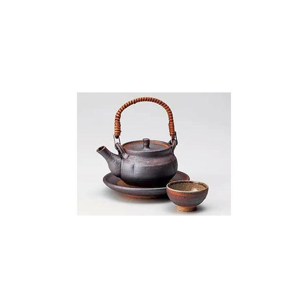 土瓶蒸し 《日本製》南蛮花型土瓶むし 盃セット おちょこセット 耐熱