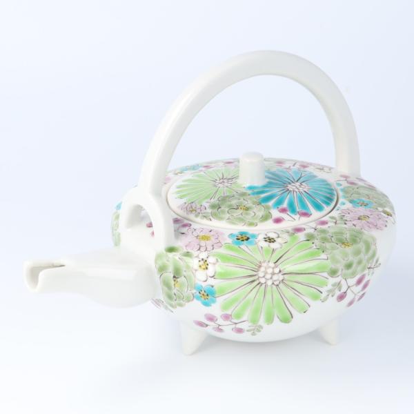 九谷焼 屠蘇器（とそき）華 グリーン / 色絵遊 ｜ 酒器 お正月 お祝い 人気 ギフト 贈り物 内祝い お返し 結婚祝い 化粧箱入り