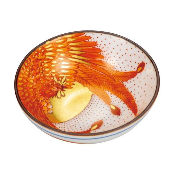 九谷焼 平盃 赤絵鳳凰 / 福田良則 和食器 盃 ぐい呑み ギフト 人気