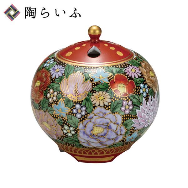 九谷焼　青花詰　香炉 香炉（3.5号） 金花詰