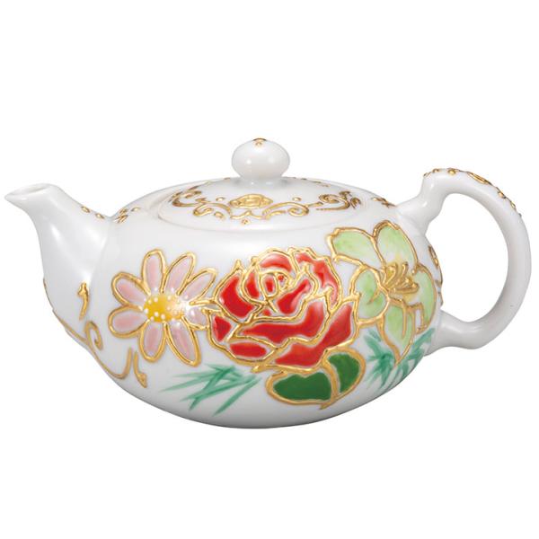 九谷焼 ポット 花纏（はなまとい） / 相川志保 茶器 湯呑 急須 和食器