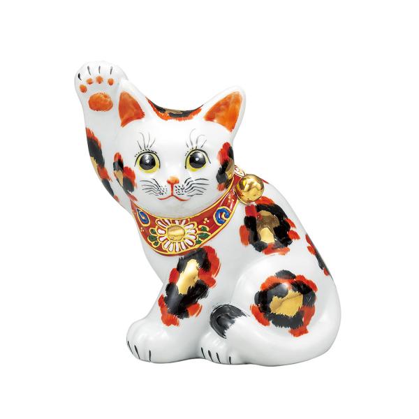 九谷焼 招き猫 三毛５.５号＆金富士４.８号 2点セット 縁起物 陶器 置物 九谷焼 5.5号招き猫 金三毛｜ 置物 縁起物 招き猫 人気 ギフト 贈り物
