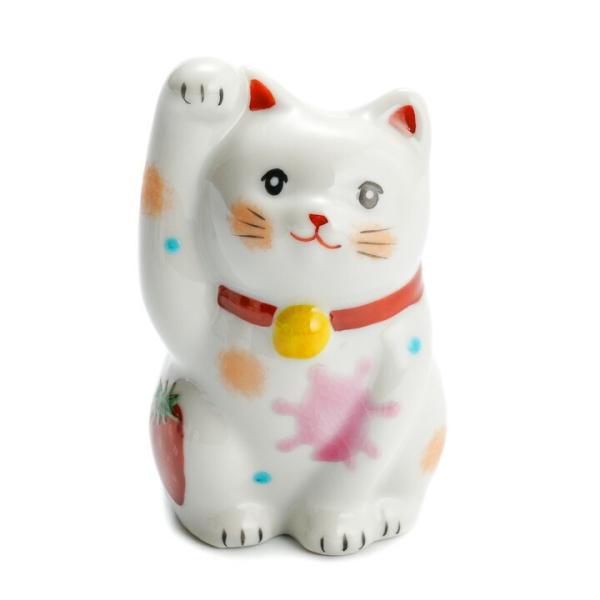 九谷焼 sweets 招き猫 ストロベリー / 虚空蔵窯｜置物 縁起物 招き猫 人気 ギフト 贈り物 結婚祝い 内祝い お祝い