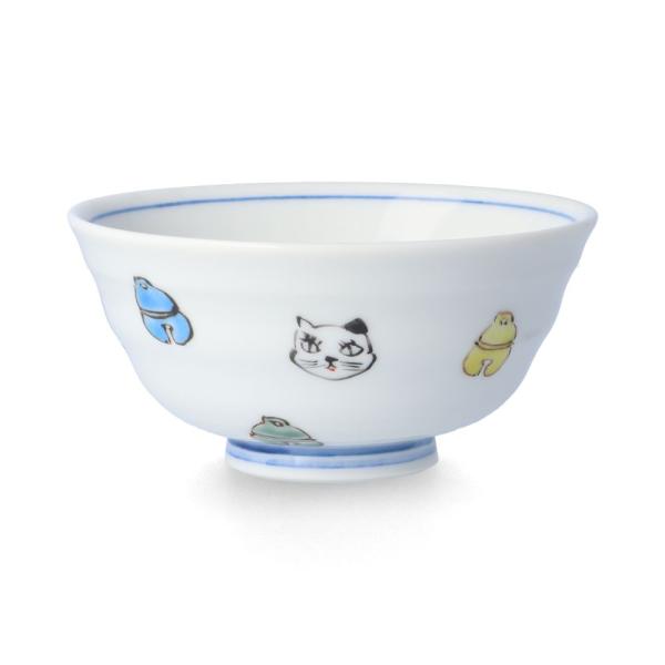 九谷焼 小飯碗 プチ飯碗 猫と鈴/川合孝知 和食器 ミニ碗 小さめ 九谷焼 小飯碗 プチ飯碗 猫と鈴/川合孝知 和食器 ミニ碗 小さめ