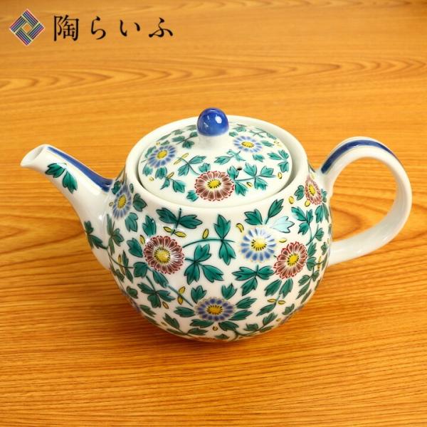 九谷焼 ポット急須 小菊唐草 / 青郊窯 和食器 急須 ポット 人気 ギフト