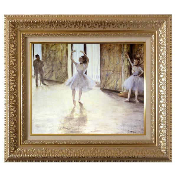 額縁 絵画 エドガー ドガ ダンスの稽古 アートフレーム付き P10号 絵画 壁掛け 壁掛け プリハード Nh 5399 東欧商事株式会社 日本画 2 世界の名画シリーズ