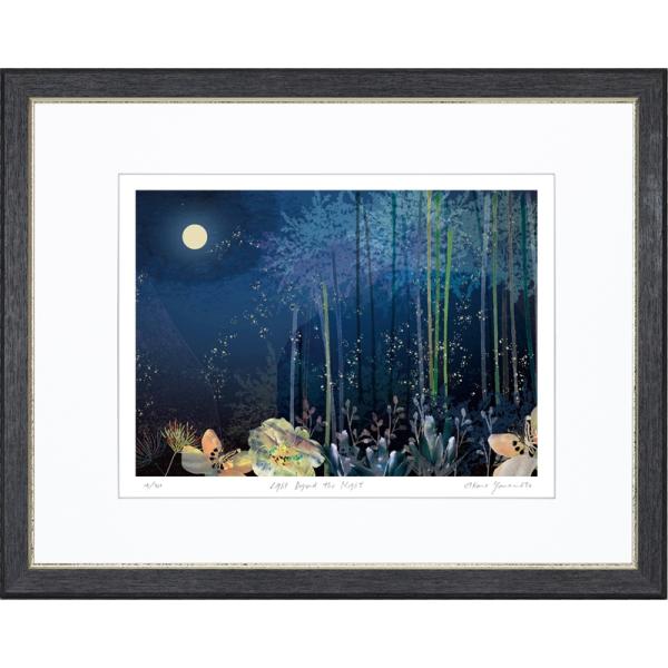 ジークレー版画 額装絵画 Akane 「夜を越える光-Light Beyond the Night-」 大衣