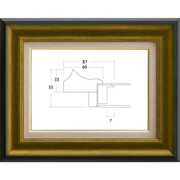 額縁 油絵 油彩額縁 8167-TO ゴールド S20号-