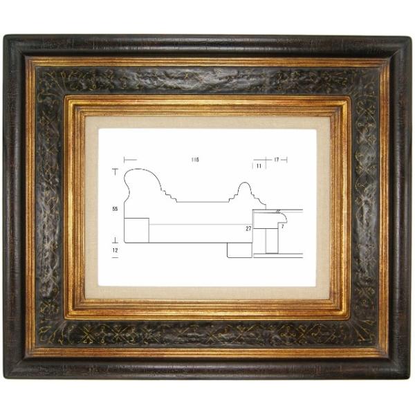 金+黒の高級額縁 F80号サイズを徹底解説
