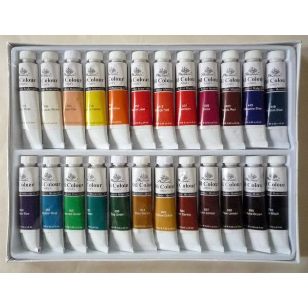 画材 24色 油絵の具セット １２ｍｌ ２４色 Enog Oil24 1 東欧商事株式会社 通販 Yahoo ショッピング
