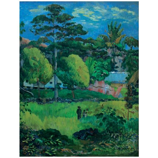 絵画 複製名画 キャンバスアート 世界の名画シリーズ ポール・ゴーギャン 「風景 」 サイズ SM 〜 4号