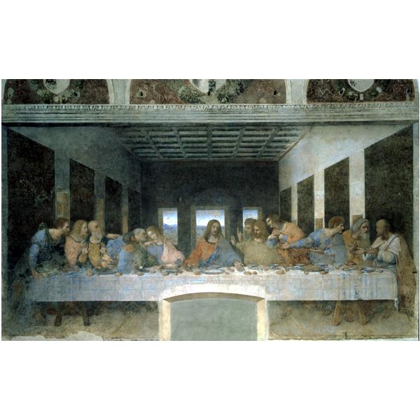 絵画 名画 複製画 額縁付(MJ108N-G) レオナルド・ダ・ヴィンチ 「最後の晩餐（修復後）」 20号 世界の名画シリーズ プリハード