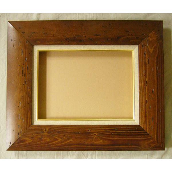 油絵　SM 新品未使用　高級額縁付取り付け金具あり 角箱 SM(サムホール) 227×158mm 箱型額縁 油絵額縁 油彩額縁