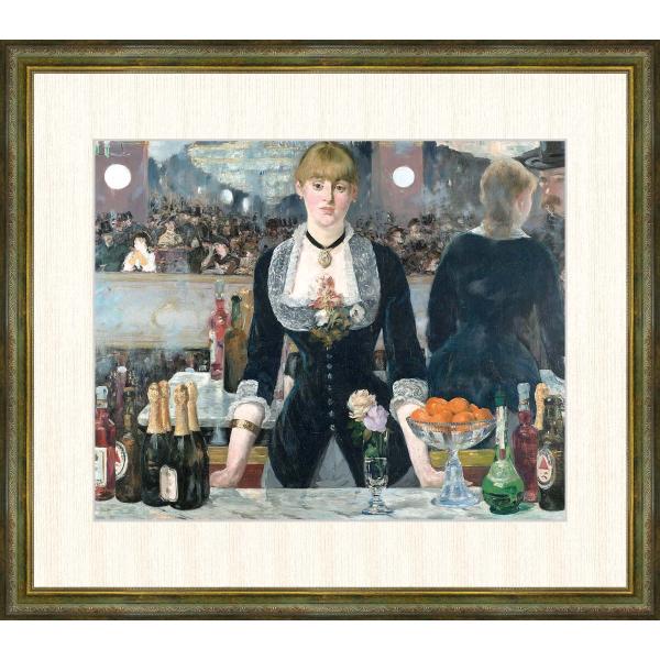 高精細デジタル版画 額装絵画 額縁付き絵画 エドゥアール マネ作 フォリー ベルジェールのバー F8 Sk G4 Bm045 F8 東欧商事株式会社 通販 Yahoo ショッピング