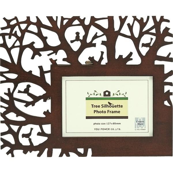 額縁 写真立て 木製フレーム ツリー シルエット フォトフレーム 1ウィンドー ブラウン Yp43 Tf 東欧商事株式会社 通販 Yahoo ショッピング