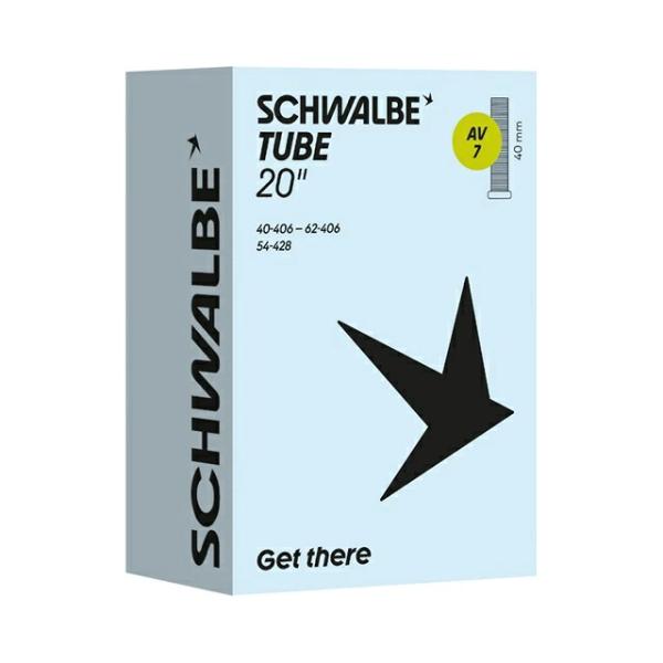 ●[本数をお選びください]SCHWALBE(シュワルベ) チューブ AV7(AV-7) SW-10462530 米式 20x1.50, 20x1.75, 20x2.00, 20x2.10, 20x2.25, 20x2.40, 20x2.00