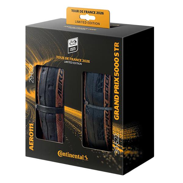 Continental TDF 2026 RACE SET(ツール・ド・フランス2026レースセット) AERO111 700×29/GP5000S TR 700×30 ブラック×トランスペアレントスキンサイド