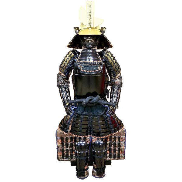 等身大鎧 片倉小十郎(景綱) 六十二間筋阿古陀鉢兜 五枚胴黒小札黒糸縅素掛八枚草摺 ツボ袖 受注生産品