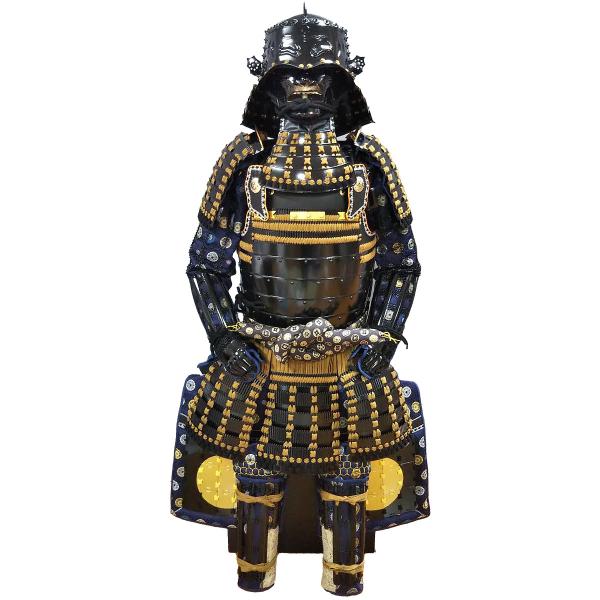 等身大鎧 雑賀孫一（孫市）公 雑賀鉢兜 二枚胴黒小札茶糸縅 ツボ袖 受注生産品
