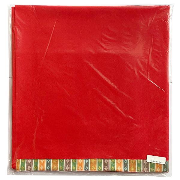 雛人形「毛氈（刺繍入） ミニ」｜雛人形の通販 ふらここ 洛彩　毛氈　赤もうせん　マリ刺繍　120×90　ひな祭り