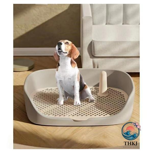 ペットトイレトレー 犬 しつけ 犬用トイレトレー 犬用トイレ 囲い THKJ フチ スノコ ペットトイレ トレーニング 足上げ レギュラーサイズ おしゃれ-THKJ
