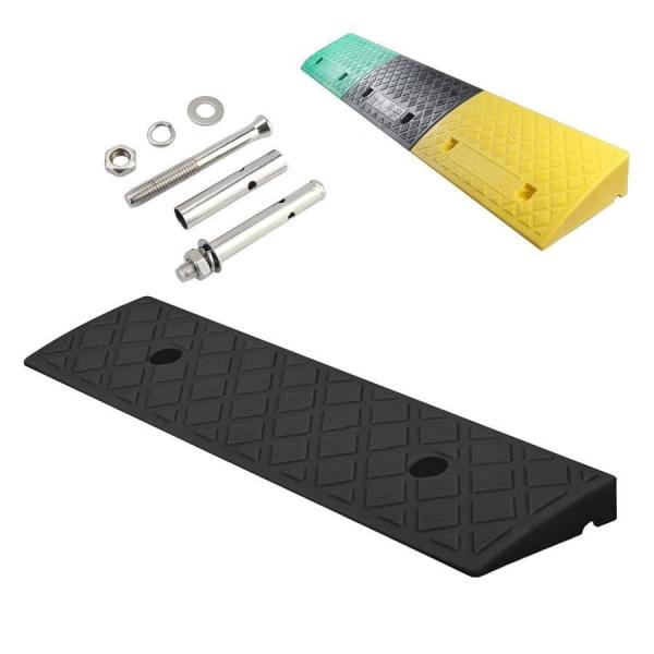駐車場 段差プレート 3cm 4cm 5cm 6cm 7cm 8cm 9cm 10cm 15cm  18cm 20cm 段差用 プレート 室内 スロープ ゴム製 隙間 車 車いす 車椅子 自転 使いやすい