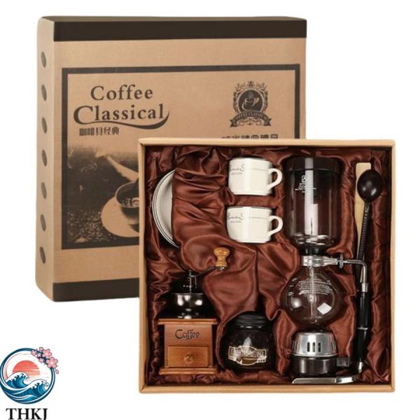 サイフォン式コーヒーメーカー サイフォン セット コーヒーサイフォン コーヒーセット  器具 耐熱ガラス 沸騰式 サイフォンコーヒー 簡単取付 人気