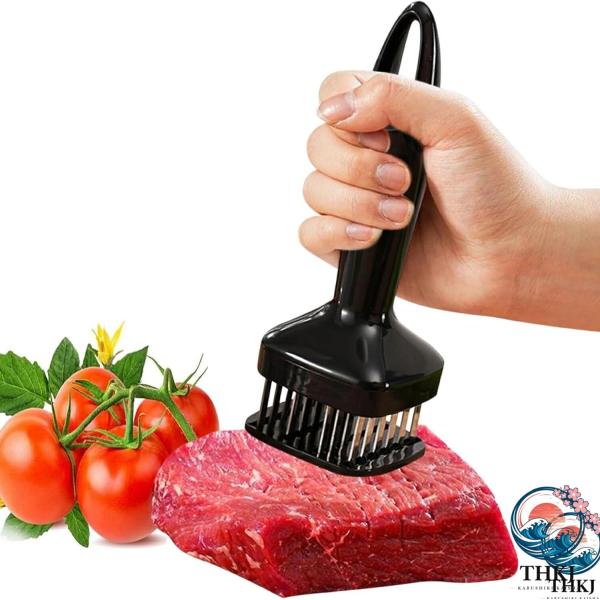 肉筋切り器 ミートテンダライザー 肉叩き 肉たたき 24 本刃 ステンレス鋼製 お肉が柔らかくなる 肉刺し器 筋切り ミートプレス キッチン