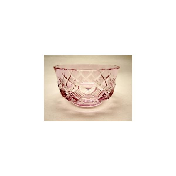 カメイガラス製 MADE IN JAPAN 切子 ぐい呑み/小付 矢来に魚子紋