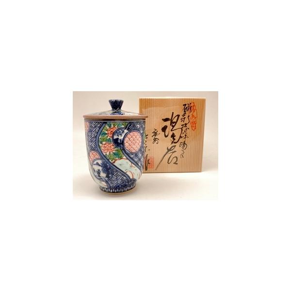 京焼・清水焼 壹楽窯 色入祥瑞牡丹蓋付大湯呑 : 神楽坂のうつわ屋さん