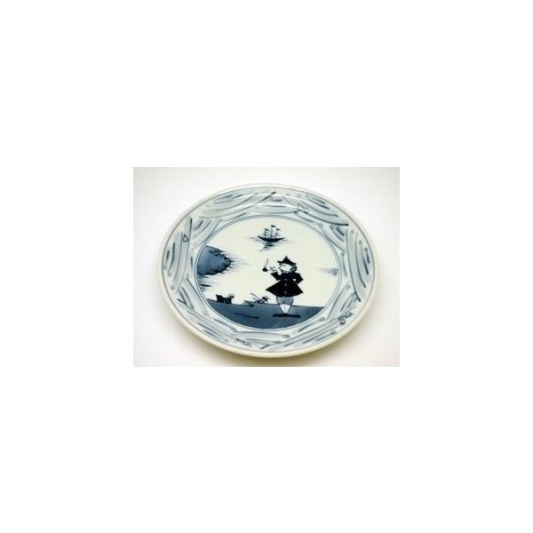 有田焼 しん窯 青花 長崎紋 玉渕6寸ケーキ皿 : 神楽坂のうつわ屋さん