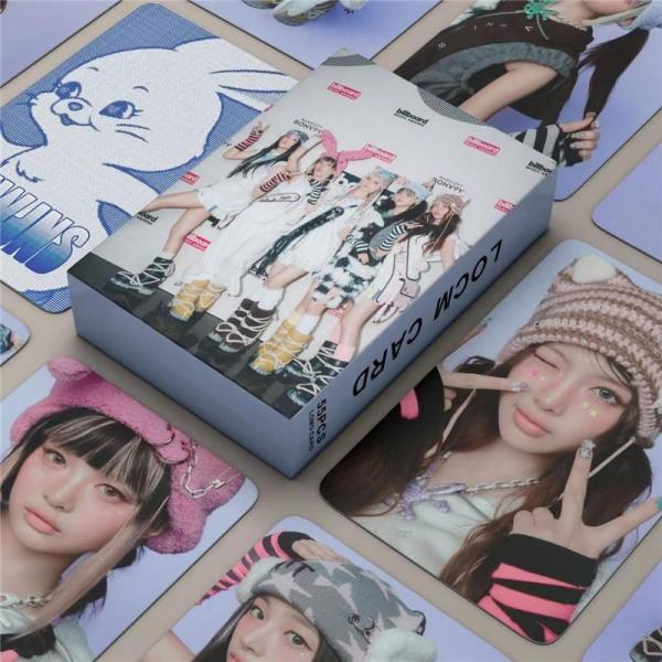 New Jeansグッズ フォト カード 55枚 セット トレカ ニュージーンズ 写真 全員 Billboard BBMAS フォトカード K-POP 韓国 アイドル 応援 小物 LOMOカード