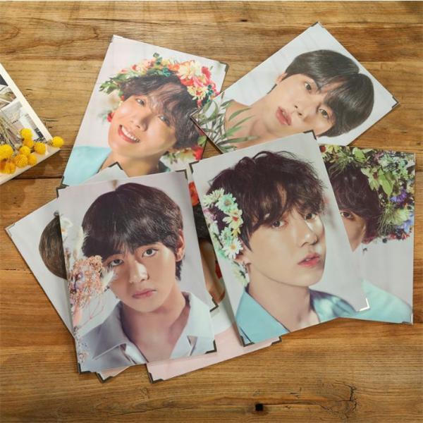 �������� BTS�O�b�Y �t�H�g�J�[�h 34cm*24cm �h�e���N�c �ʐ^ �r�[�e�B�[�G�X �|�X�^�[ �o���^�� �����O�b�Y ARMY �l�C �ؗ� ���i�摜