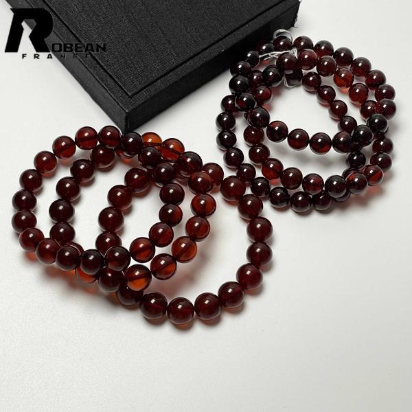 上級 EU製★ROBEAN・レッドアンバー・琥珀★ブレスレット パワーストーン 天然石 綺麗 お守り プレゼント アクセサリー レディース メンズ