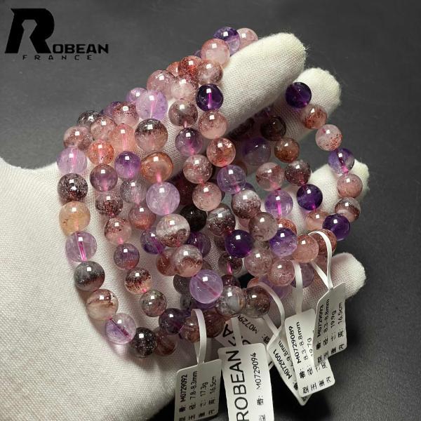 高級 EU製 ★ROBEAN・スーパーセブン★パワーストーン ブレスレット 天然石 綺麗 お守り ギフトアクセサリー レディース メンズ