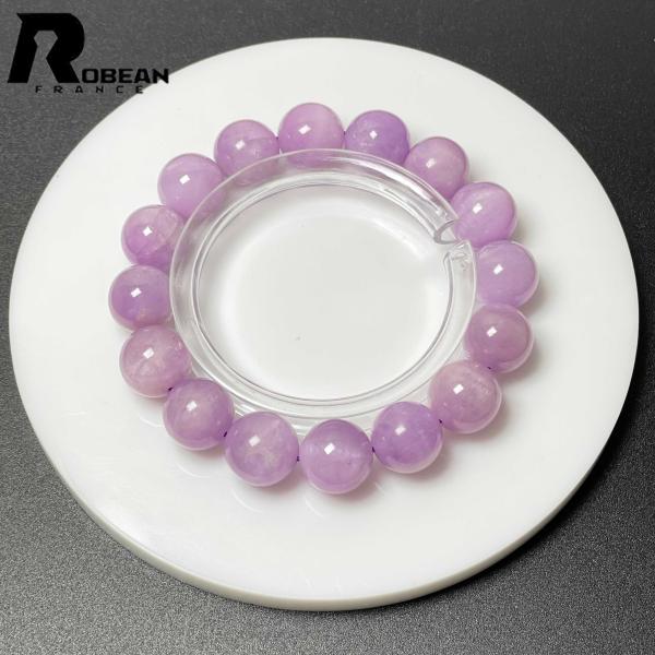 上級 EU製★ROBEAN・ クンツァイト・リシア輝石★パワーストーン ブレスレット 天然石 プレゼント 12.7-13.3mm M0401734