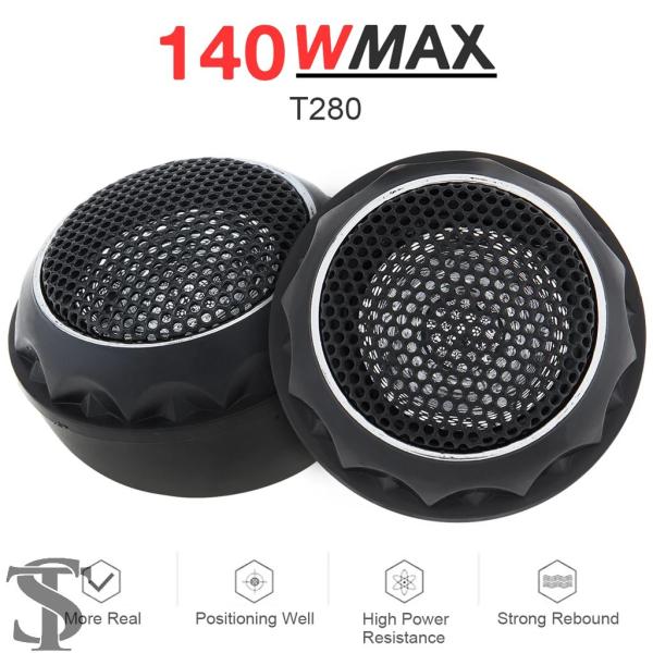 並行輸入品 2個 140W YH-T280 12V 高効率軽量ミニドームツイーターカースピーカー カーオーディオシステム用クロスオーバー内蔵