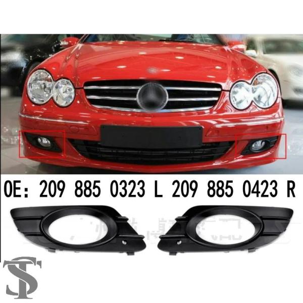 並行輸入品 フロントバンパー フォグランプフレームグリル メルセデスベンツ CLK クラス W209 クーペ OEM 2098850323 2098850423