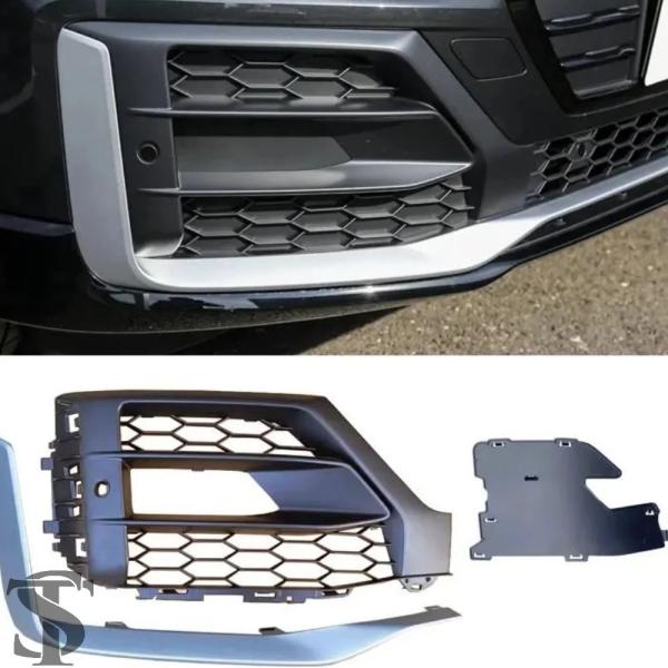 並行輸入品 フロントバンパーグリルフォグランプカバー アウディ用Q2 2019-2021