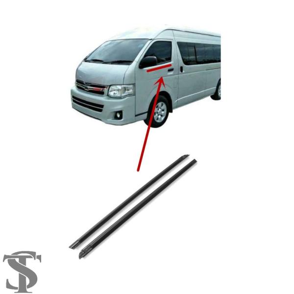 並行輸入品】2 ピース窓ガラスゴムトヨタハイエース用ウェザー
