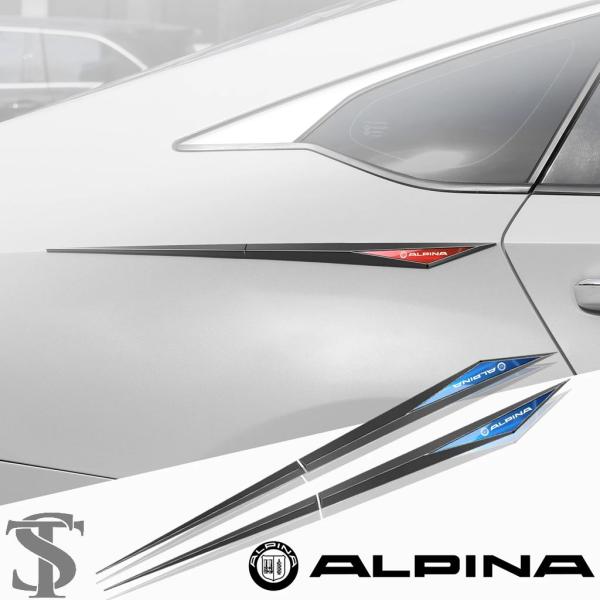 2個車用ステッカー TPU 車用アクセサリー アルピナ BMW B3 B4 B5 B6 B7 C2 D3 D4 D5 XD3 XD4