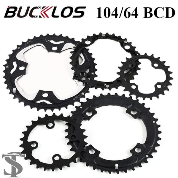 並行輸入品 BUCKLOS 104/64 BCD 自転車チェーンリング 22T 24T 26T 32T
