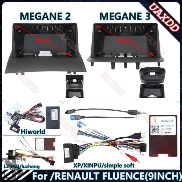 並行輸入品 用/ルノーメガーヌフルエンス 9 インチカー DVD ラジオ ホストスピーカーデコーダ MP3 MP5 筋膜オーディオマルチメディア筋膜フレーム