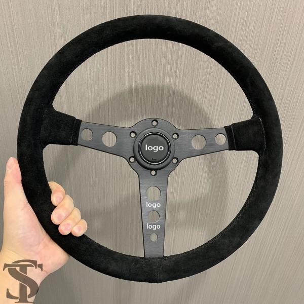 イタリア製 ブラック ステアリングホイール 並行輸入品】イタリアプロトタイプ ブラックエディション ステアリング