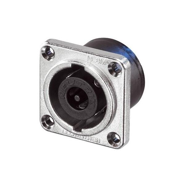 ノイトリック NL8MPRXX スピーカー用レセプタクルコネクター speakON 角型 シルバー NEUTRIK